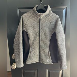 Spyder Women's Black and Gray Ski Jacket